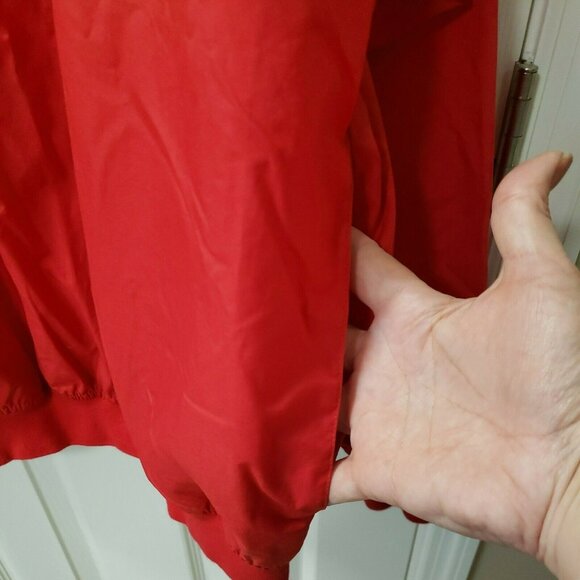 Payne Stewart Pullover Jacket Medium Golf Red Polyester windbreaker packable - Picture 8 of 10